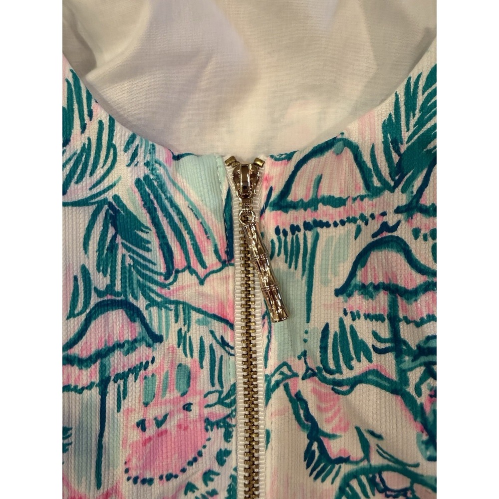 Lily Pulitzer Mila Shift Dress Camelfage Size 10 Beach Women's Resort Pink Prep - Picture 5 of 6